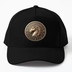 Horse Shield White  Baseball Cap Hat Spring  Sun Casual Summer Czapka Outdoor Boys Snapback Bonnet  Printed Solid Color Mens