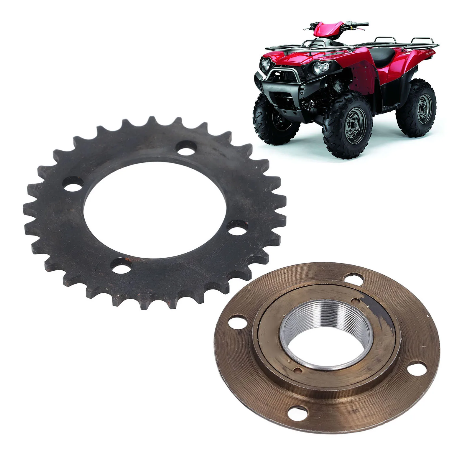 

Звездочка 420 29T из углеродистой стали, беззубый свободный ход для внедорожников, картингов, мотоциклов, звездочек для мотоциклов