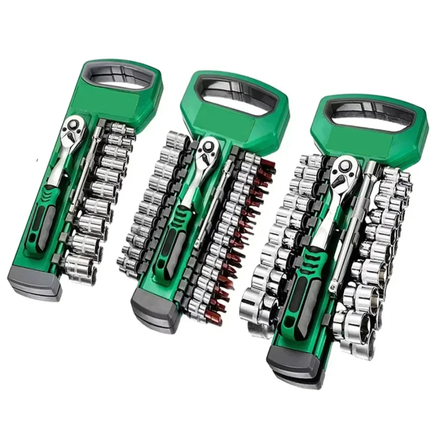 

Набор ключей с храповой ручкой, инструменты для ремонта храпового механизма 1/4 дюйма, 3/8 дюйма, ручные инструменты для авторемонта, ключ с храповым механизмом 72 зубца