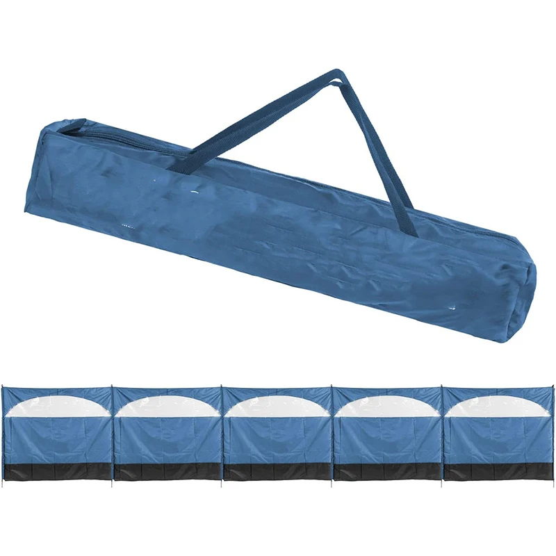 

New Arrival Outdoor Foldable Picnic Bar Wind Screen 210D Oxford+Pvc Beach Windshield Windbreak Windscreen Camp