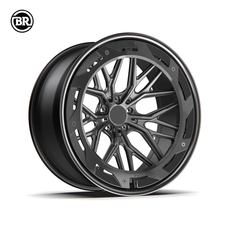 

Borui Customized Forged Two Pieces Aluminum Alloy Car Wheels 18 19 20 21 22 23 24 Inch Car Wheels