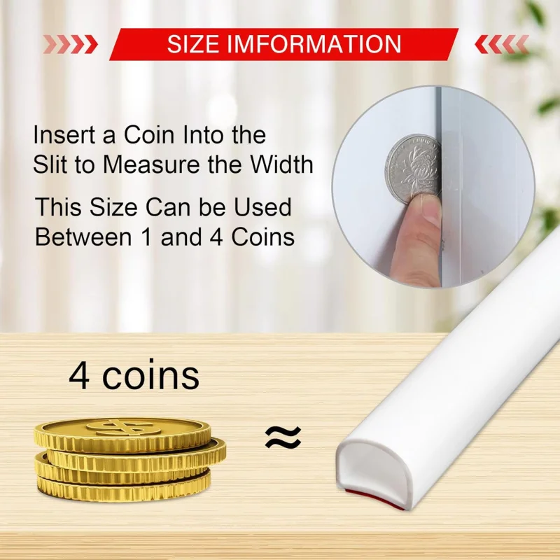 고무 날씨 스트리핑 도어 씰, 3/8() x 1/4(T) x 19. (L) D자형 자체 접착 실리콘 날씨 스트리핑,