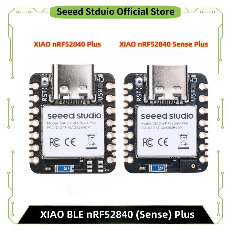 Seeed Studio XIAO nRF52840 Plus - XIAO nRF52840 Sense Plus - 20 GPIOs, Arduino/MicroPython/CircuitPython