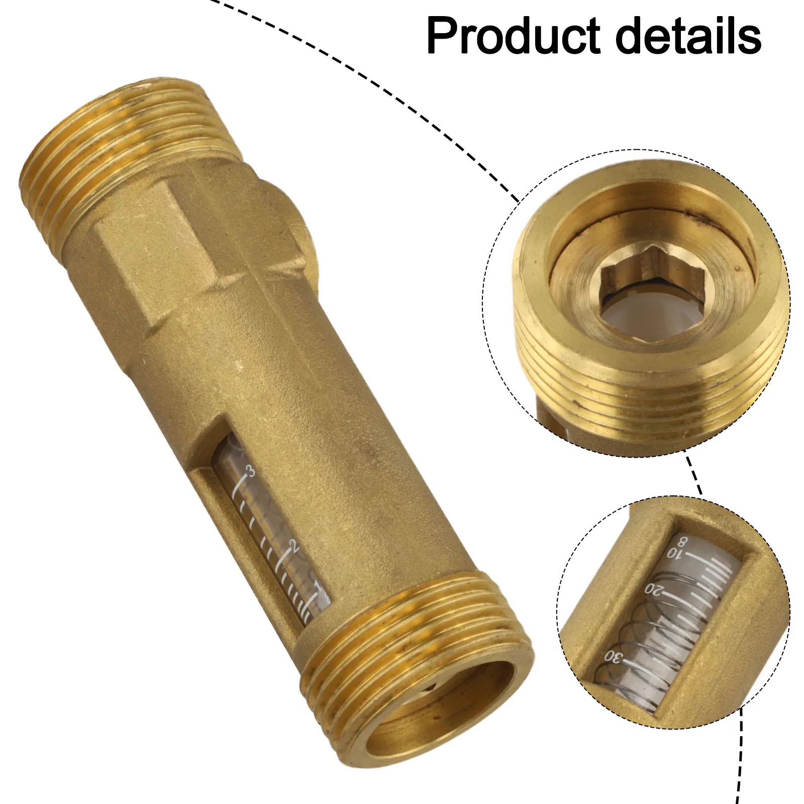 Adjustment Valve Adjustable Flow Valve Brass Ball Valve Efficient Flow Measurement Flexible Installation Options