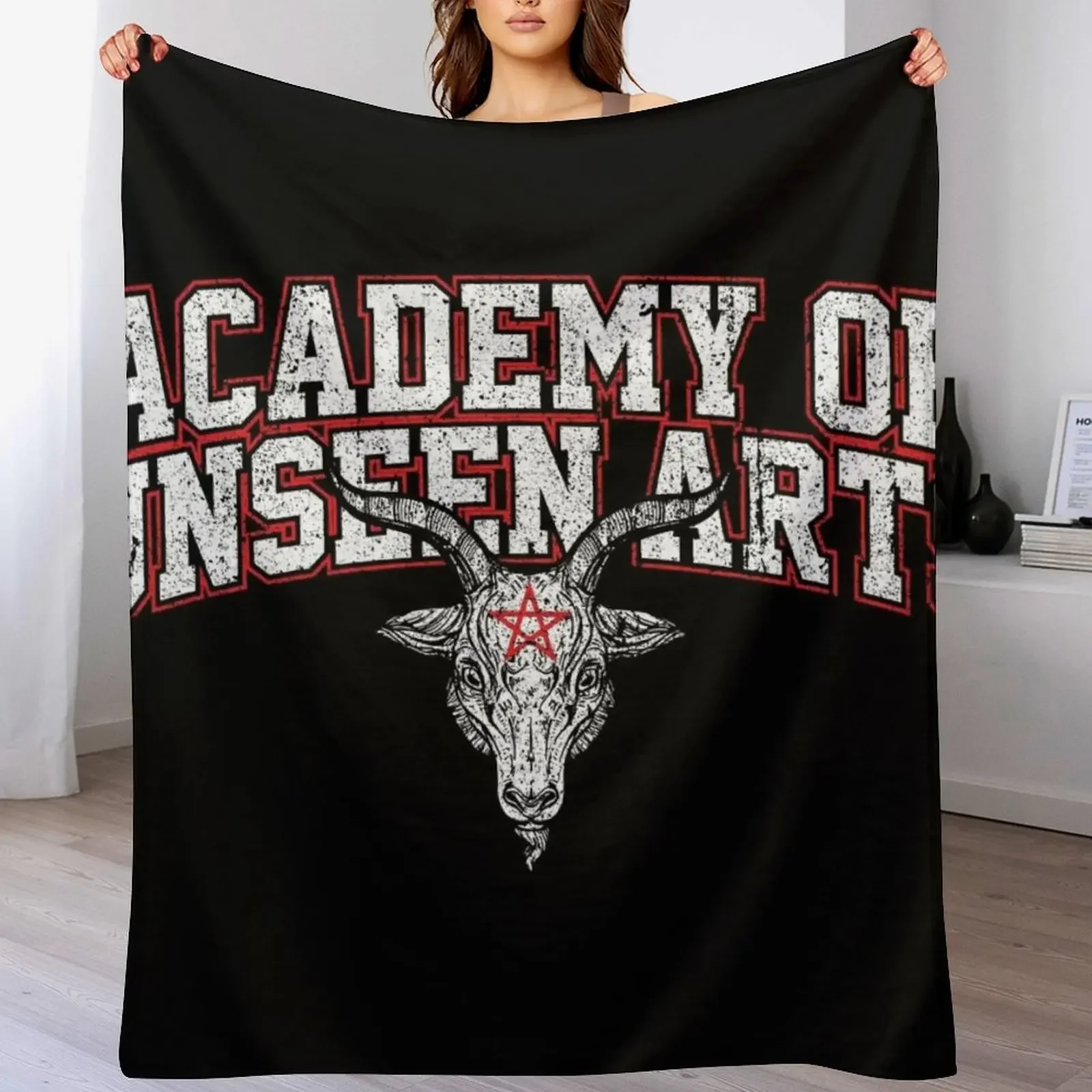 Academy of Unseen Arts Throw Blanket Summer Beddings Stuffeds Blankets