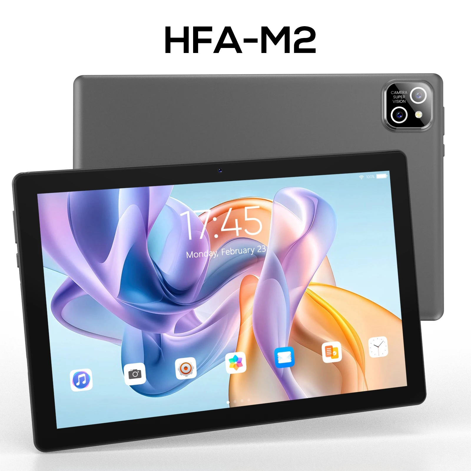 

[I-Atar New M2] 10.1inch Android Tablet Multi-Language Smart Tablet, 4Gb Ram+64Gb Memory Storage; 1280×1920 Screen Resolution; Type-C Interface; Built-In 6000Mah Battery; Mtk6737 Quad-Core Processor; Dual Camera Tablet, Supports 2.4g Wifi