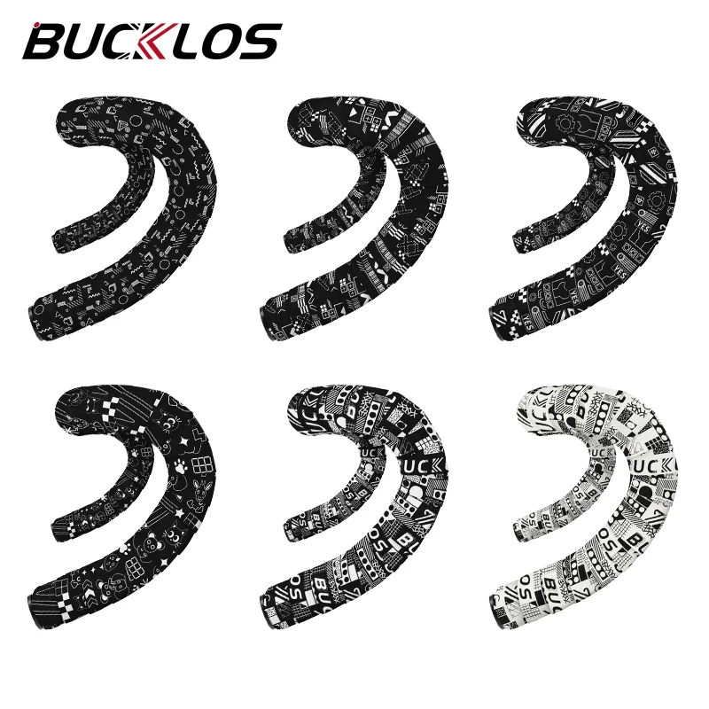 

BUCKLOS Road Bike Handlebar Tape Gravel Racing Cycling Bar Tape Shock Absorbing Non-slip Handles Cover Bicycle Handlebar Winding