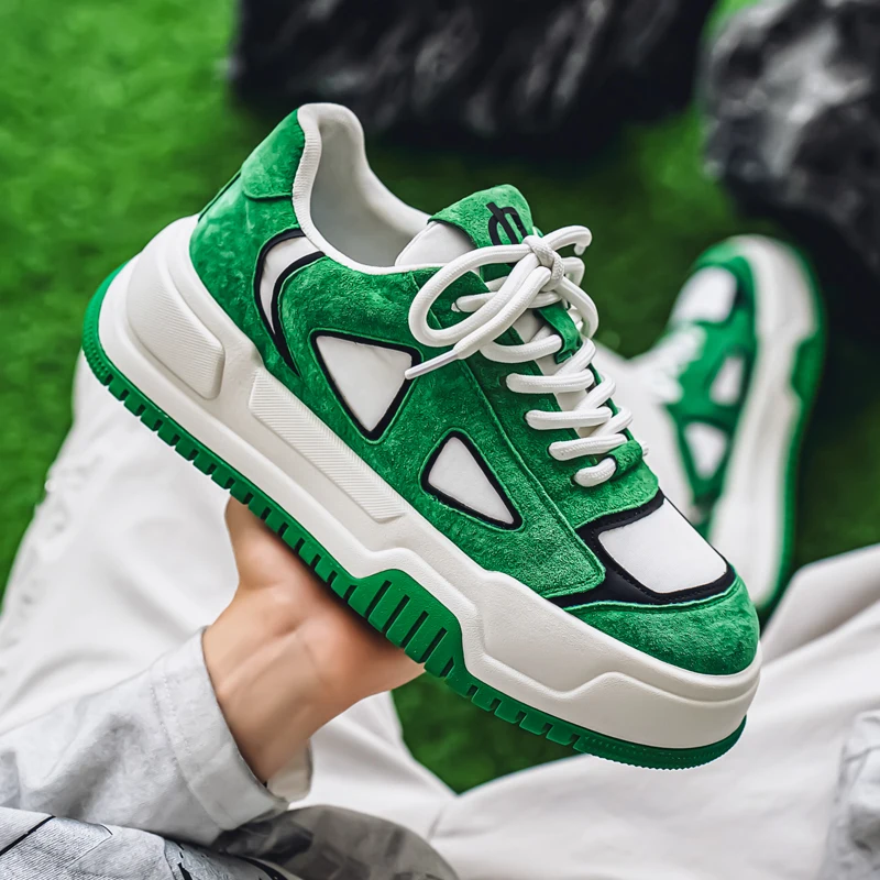 

Новинка 2023 года, универсальная удобная нишевая трендовая обувь на толстой подошве, модные дышащие низкие туфли для хлеба, мужской тренд