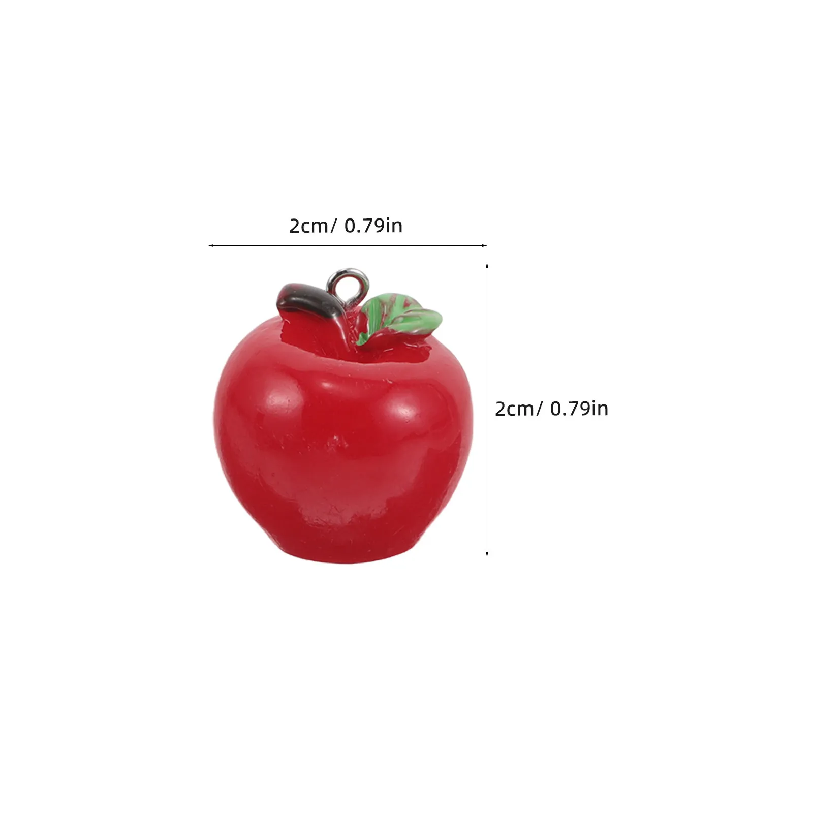 25pcs Red Fruit Charms for Jewelry Making – Realistic Mini Food Pendants for DIY Bracelets, Keychains & Necklaces