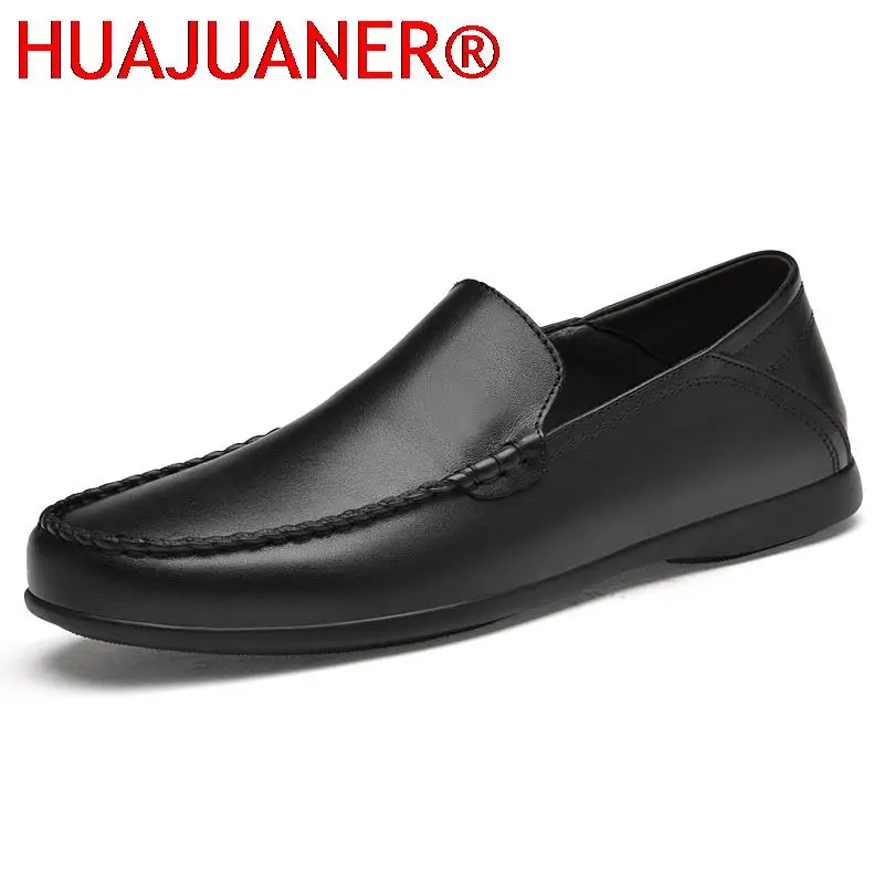 

Luxury Brand Casual Slip on Shoes Genuine Leather Men Formal Loafers Comfy Men Moccasins Minimalist Man Driving Shoes Lazy Shoes