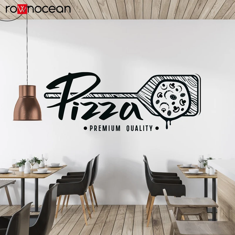 Pizzeria Wall Sticker Food Lover Wall Decal Vinyl  Window Sticker Pizza Lover Decal food shop pegatinas de pared E880