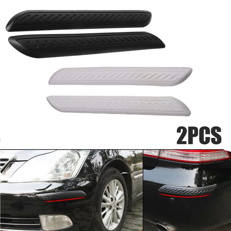 

2pcs Auto Bumper Corner Guard Sticker Anti-collision Strips Rubber Sticker Car Body Anti Scratch Protector Cover Car Accessories