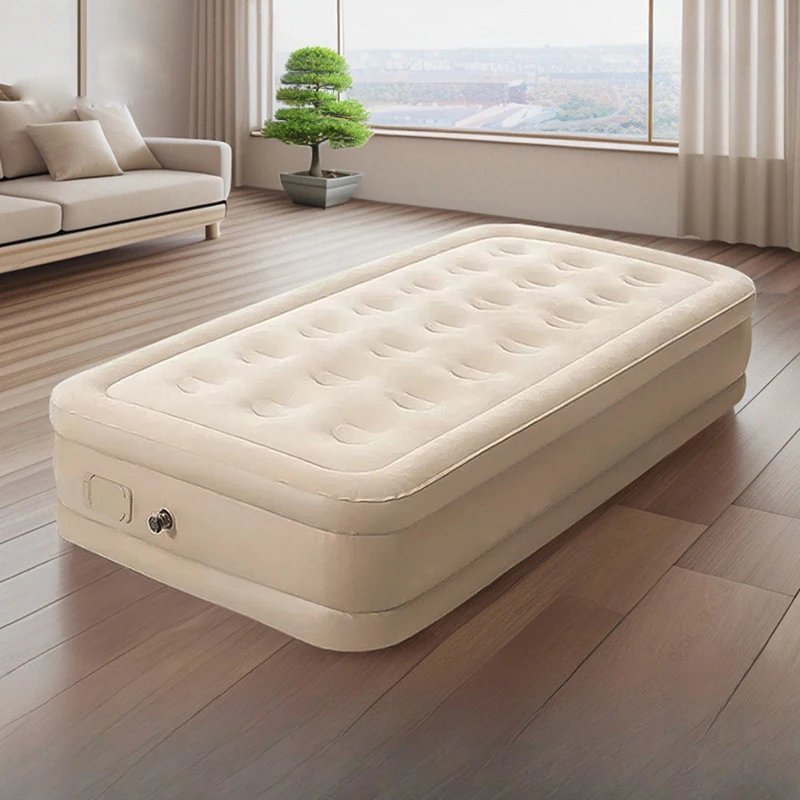 

Good Quality Inflatable Airbed Comfortable Inflatable Sleeping Flocking Queen King Size Bed Mattress Modern Style
