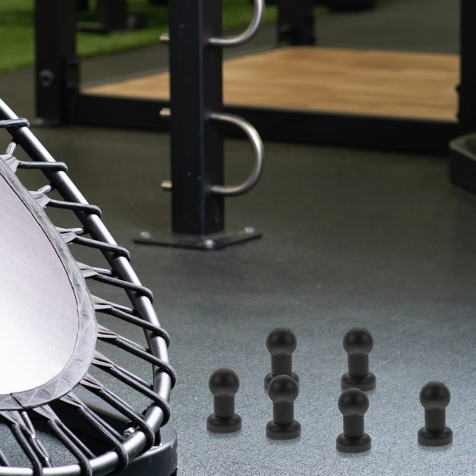 

10pcs Trampoline Cap Plastic Round Cover Replacement Parts Bounce Wear Resistant Pole Covers Easy Install Long Lasting