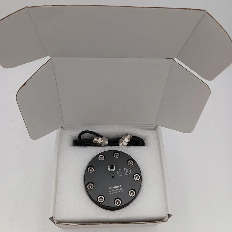 Flow Sensor HW-FS-03 Pump Flowmeter With Y Copper Filter Kit For Common Rail Test Bench Gear Oil Flow Meters