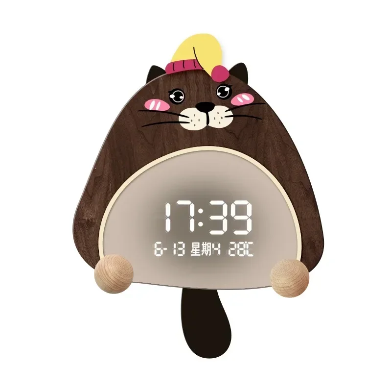 Perpetual calendar new electronic clock silent wall clock, simple modern wall watch living room home clock
