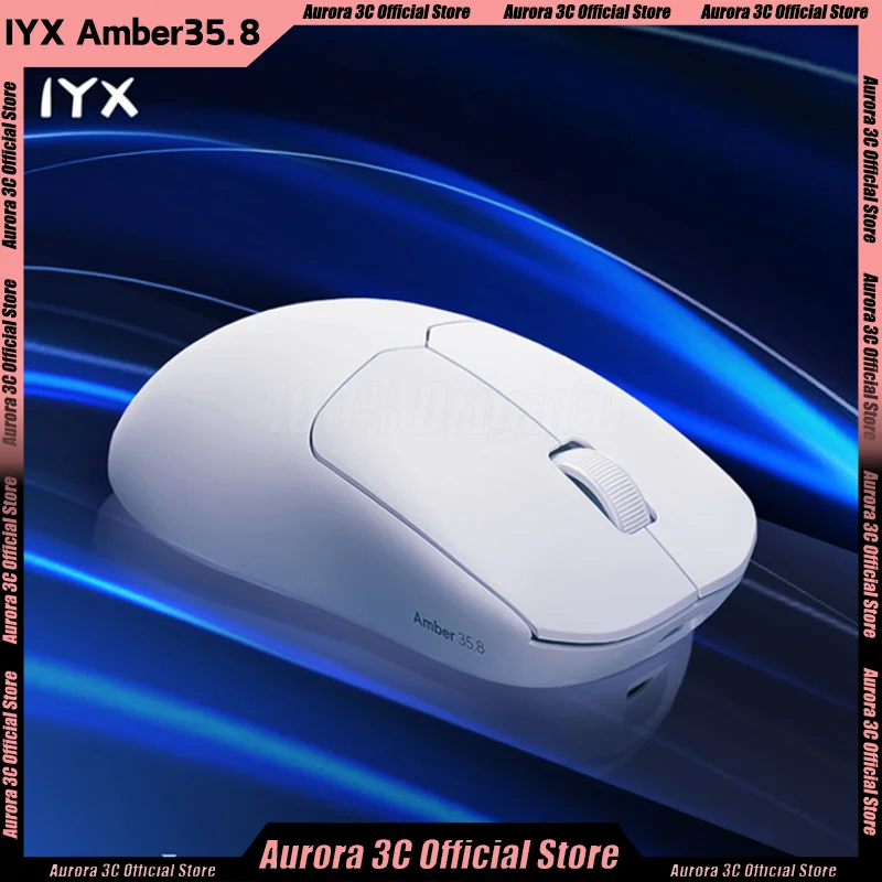 

IYX Amber 35.8 Mouse Dual Mode Wireless Mouse PAW3395 8000Hz Polling Rate Custom 35.8gram Lightweight Gaming Mice PC Accessories