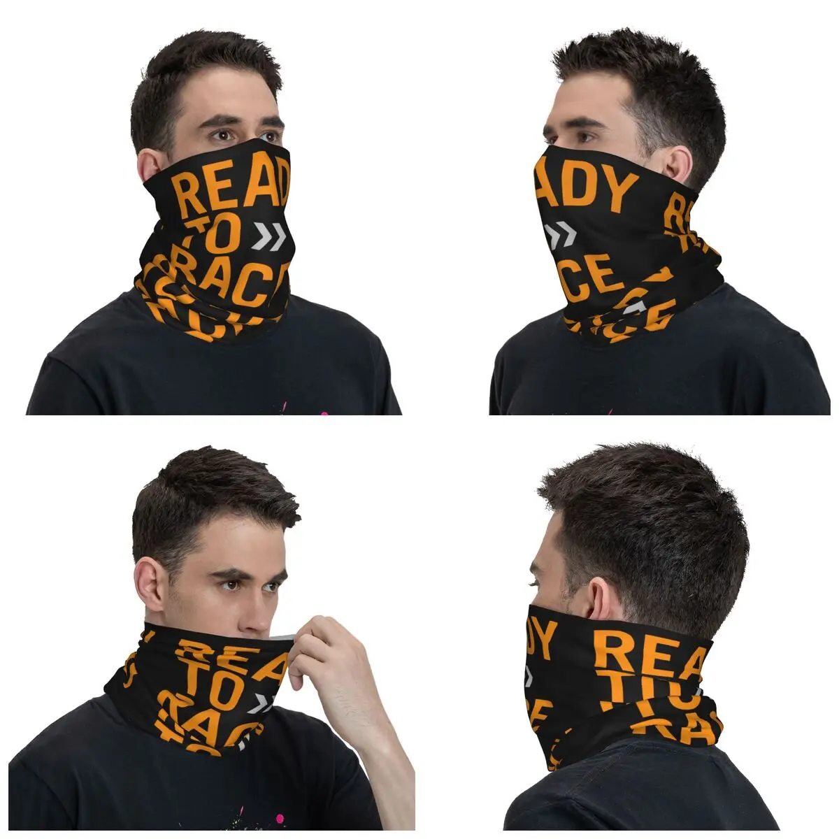 Ready To Race Classic Bandana Neck Cover Printed Motocross Bitumen Bike Life Mask Scarf Multi-use BalaclavasCycling Unisex Adult