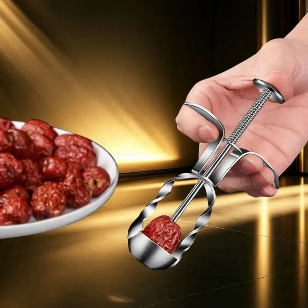 Fruit Pitting Tool 304 Stainless Steel For Red Dates Hawthorn Core Remover Kitchen Cooking Gadget Modern Style Durable