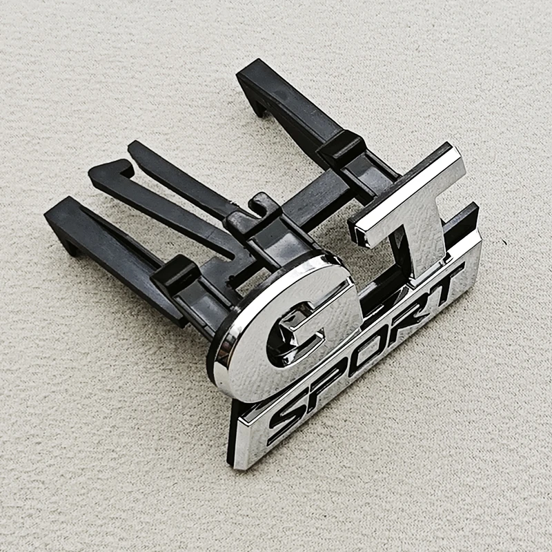 ثلاثية الأبعاد ABS شعار GT الرياضة سيارة الجبهة مصبغة شارة شعار ملصق ل Volkswagen VW Polo 4 5 6 جولف MK4 - MK8 باسات توران اكسسوارات