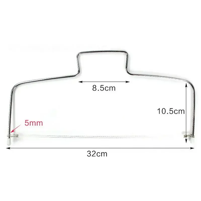 1 ST Rvs Verstelbare Draad Cake Cutter Slicer Leveler DIY Cake
