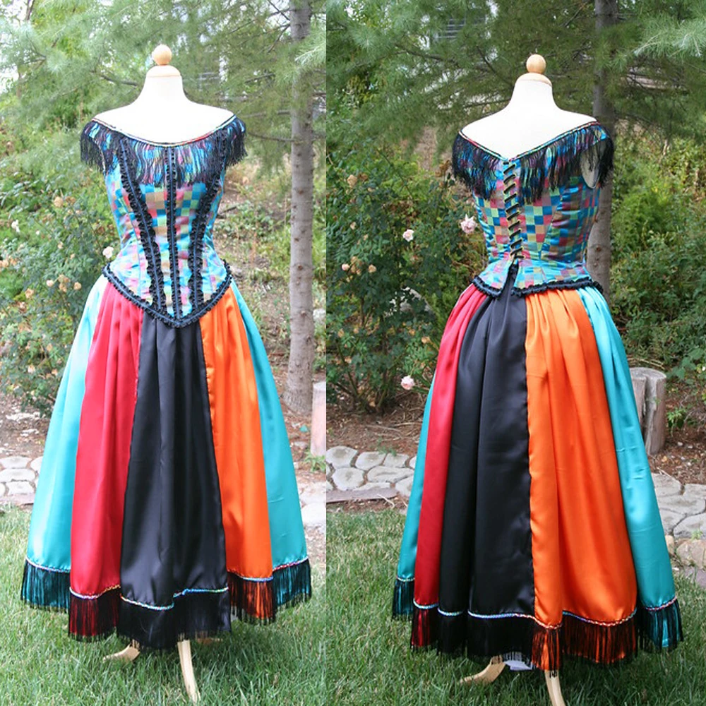 

Medieval Victorian Civil War Dress Women's Masquerade Fancy Dress Halloween Carnival Party Outfit