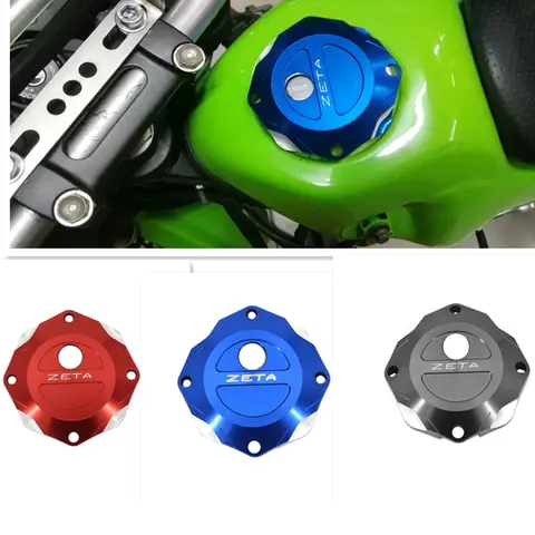 कावासाकी KLX-D-ट्रैकर KLX125 KLX150BF/S KLX250 KSR110 सुपर शेरपा मोटरसाइकिल सहायक उपकरण ईंधन टैंक कैप कवर सजावटी के लिए 10 best sales केएसआर110 - №1