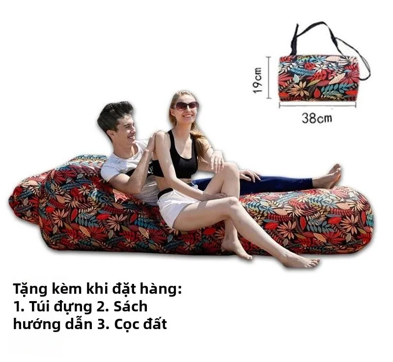 Ghế sofa bơm hơi tháo lắp nhanh dùng cho cắm trại ngoài trời