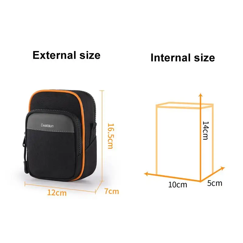 Cwatcun D168 Mirrorless Camera Waterproof Storage Bag Scratch-Resistant & Wear-Resistant Microslice Card Camera Pouch with Strap