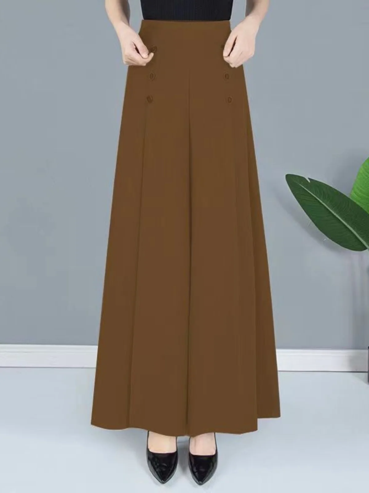 High Waist Wide Leg Pants Loose Fitting Summer 2025 New Style Draped Slimming Versatile Straight Cut Casual Trousers