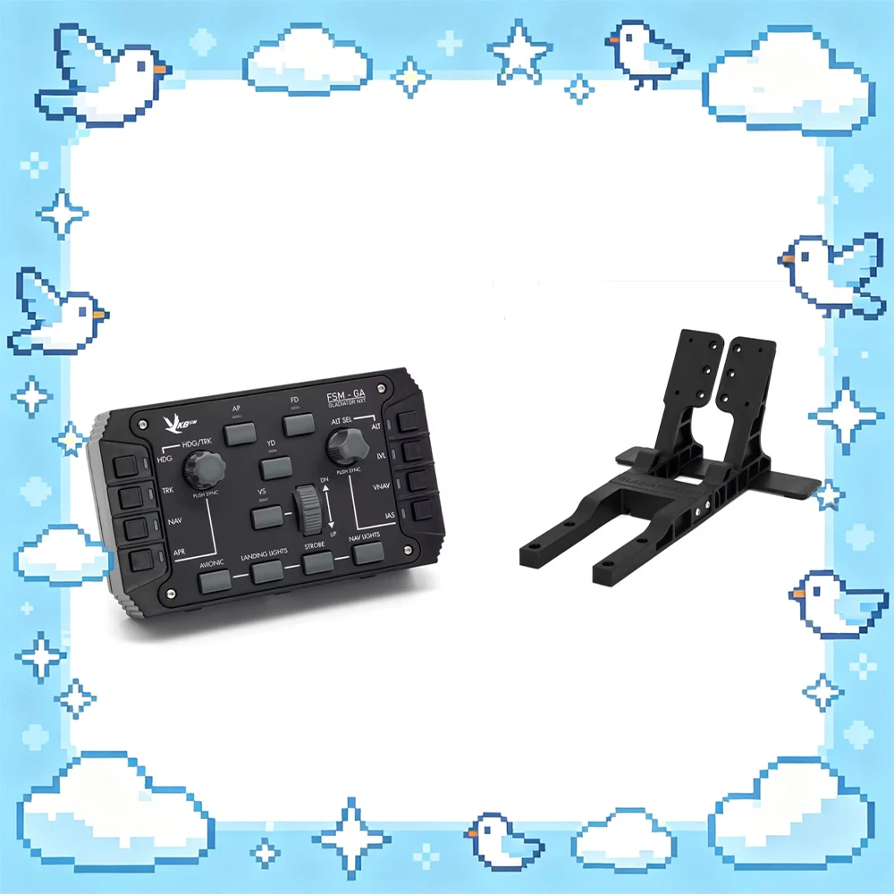 

Модуль расширения игрового джойстика VKBSIM GNX FSM-GA, роликовый энкодер, двухцветная LED-подсветка, имитация авиационного джойстика, многофункциональный кронштейн, подарки