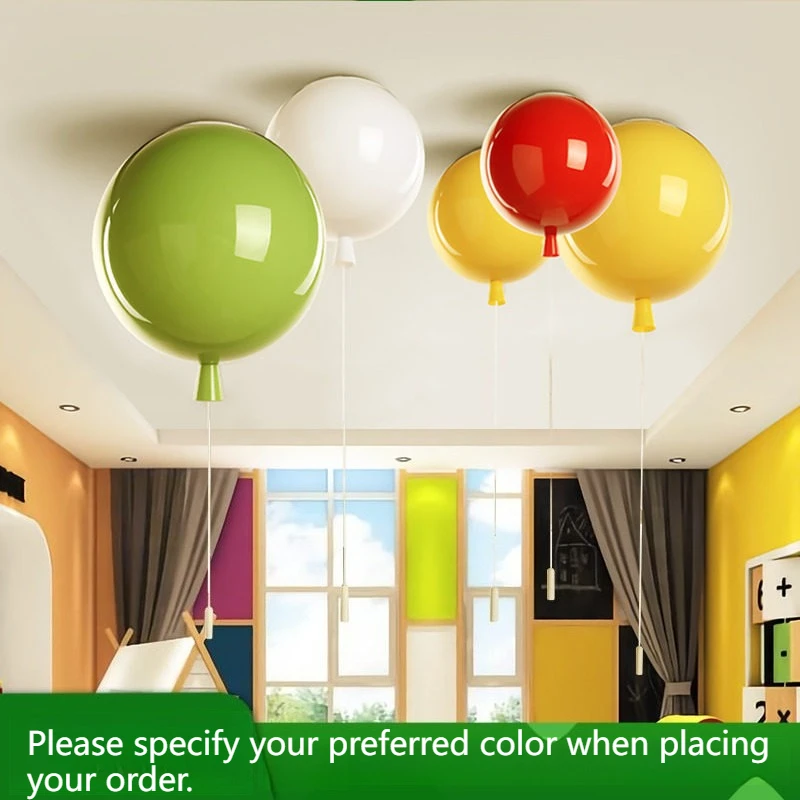 

Balloon Style Ceiling Pendant Light LED Pendant Lamp Nordic Minimalist Lighting for Children's Room Hallway and Bedroom Lighting