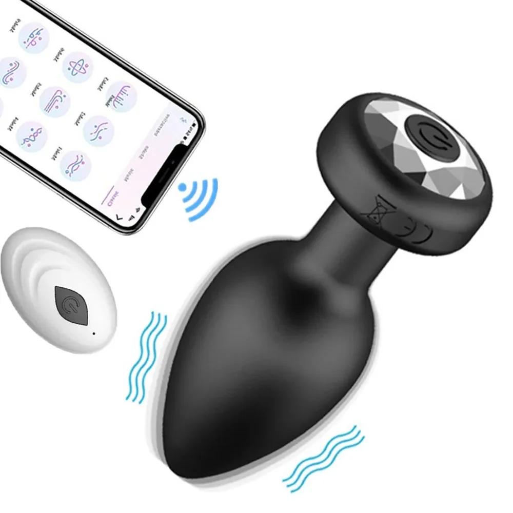 Bluetooth Anal Vibratör Butt Plug prostat masaj aleti Kadın Masturbator Yapay Penis Yetişkin Seks Oyuncakları Kadın Erkek Eşcinsel APP Uzaktan