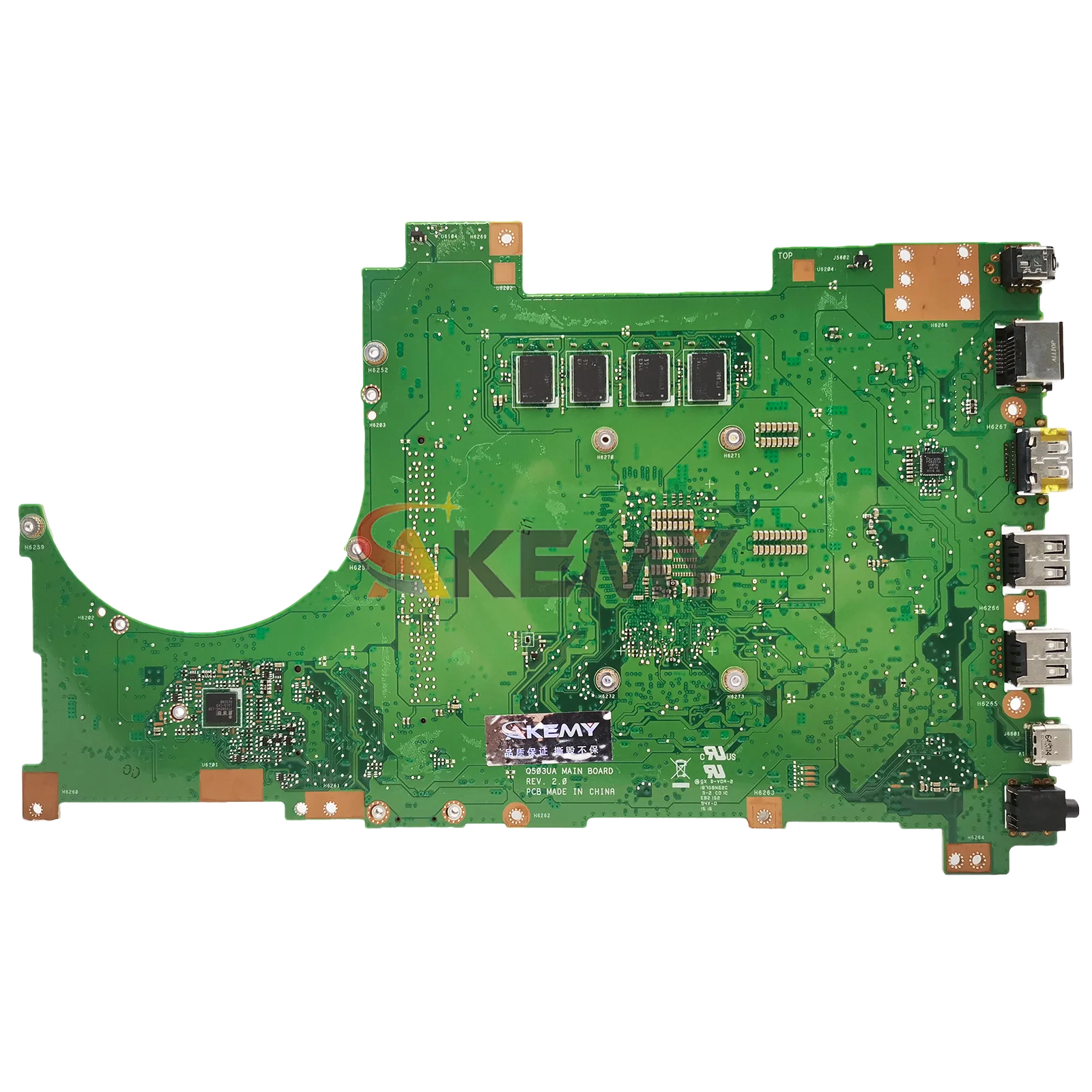Q503UA Laptop Moederbord Voor ASUS VivoBook Q503UA Q503U N543UA Notebook Moederbord Met i3 i5 i7 CPU 100% testen OK snelle verzending