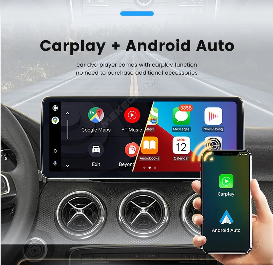 MEKEDE EU Duty Free Qualcomm Snapdragon 680 für Mercedes Benz C W205-GLC 2014 - 2018 NTG5.0 System Autoradio Intelligentes System Multimedia-Player Kabelloses Carplay Android Auto 4G DSP GPS-Navigation WIFI 1920*720 – Detail 26