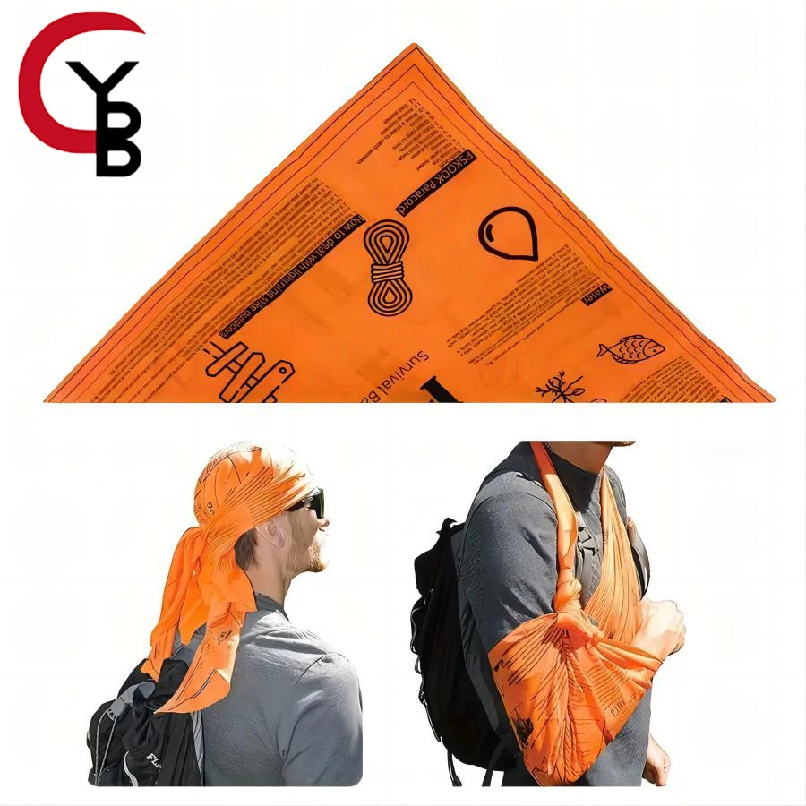 1pc Versatile Square Scarf, Protective Headband For Outdoor Sports, Wilderness Survival Guide