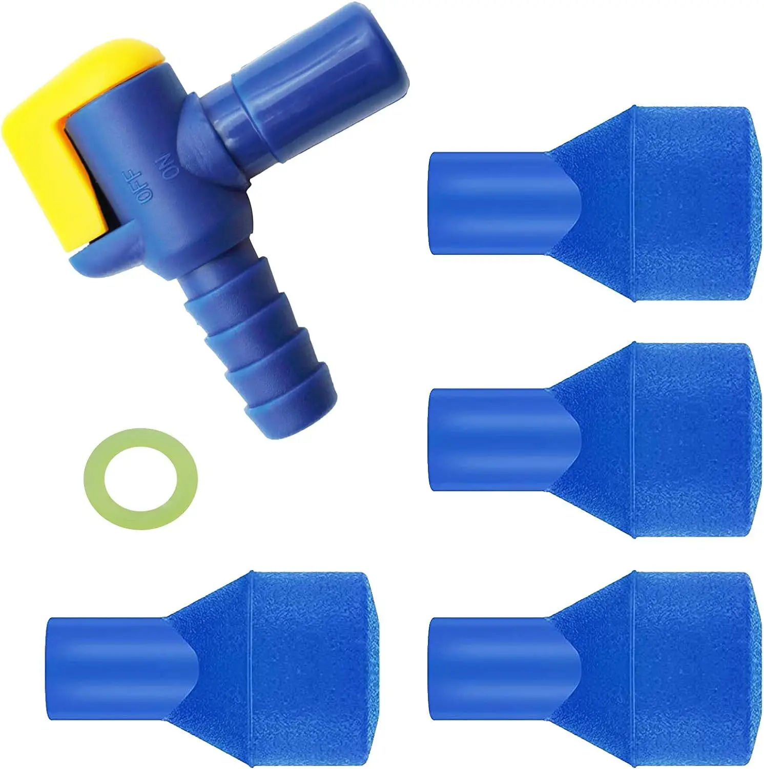 

1 set 1 Set Silicone Mouthpiece Hydration Bladder Connector Kit Leakproof Seal Replacement Bite Valve Adapter For Cycling Hiking
