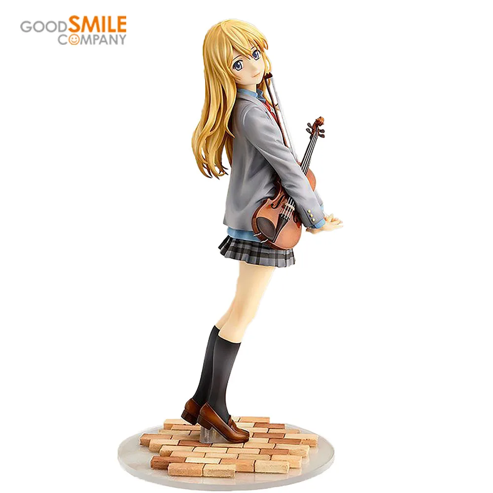 Original Good Smile Company Shigatsu Wa Kimi No Uso-Miyazono Kaori-1/8 figura de Anime modelo de figura de acción Decoración