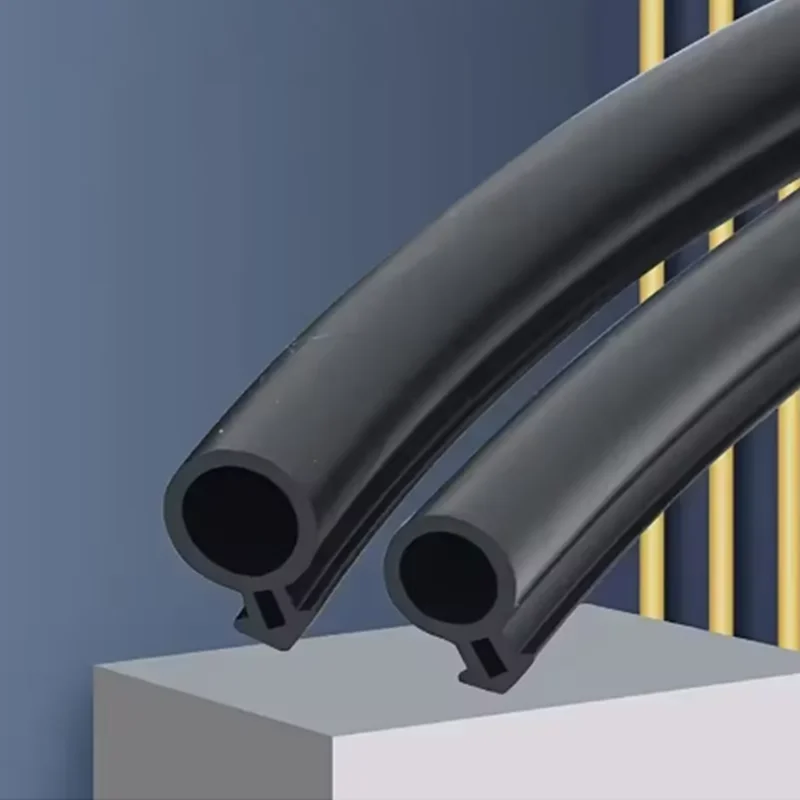 5/10/20M O-Shaped Plastic Steel Door Window Sealing Strip Rubber Kerf Weather Stripping Card Slot Seals Hollow Bulb Barb Tubular
