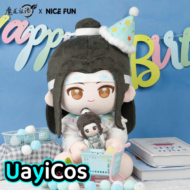 

40cm Grandmaster Of Demonic Mo Dao Zu Shi Lan Wangji Wei Wuxian Birthday Stuffed Plushie Plush Doll Clothes Pillow Anime Toy Kid