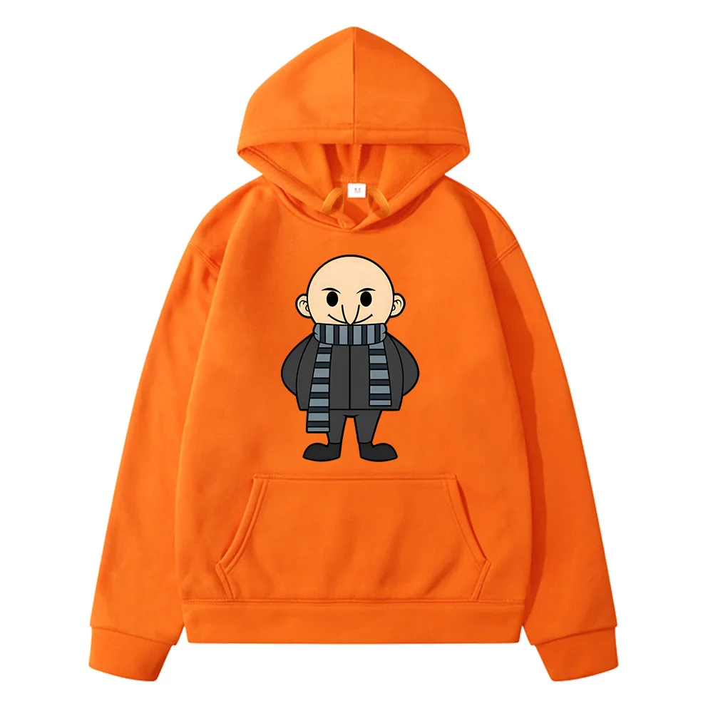 Kids Gru Cartoon Printed Hoodie Cute Comfortable Fleece Children's Sweatshirt Autumn Winter Boys Girls Long Sleeves Clothing