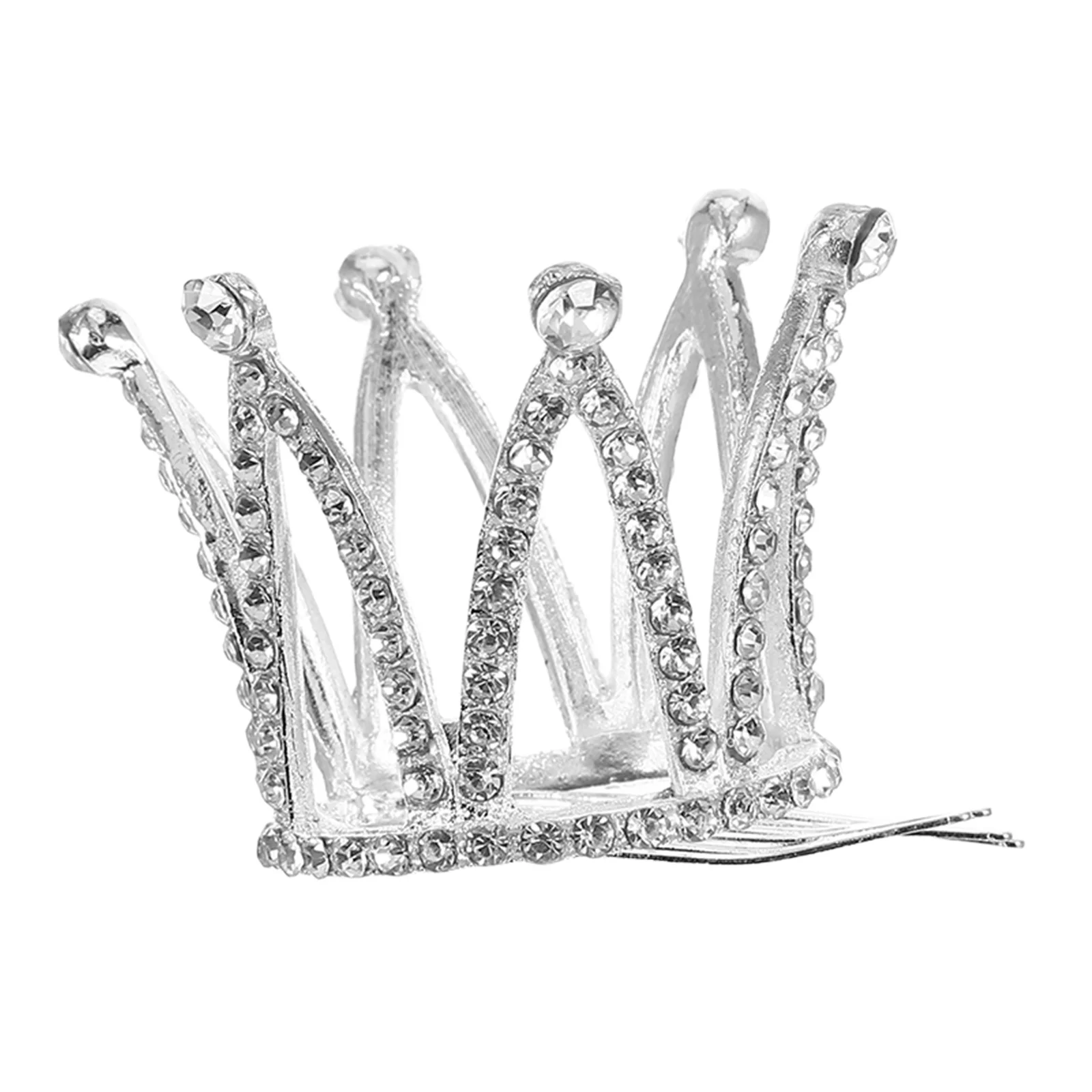 زهرة حجر الراين تيارا سبائك الفضة دائم لحفلات الزفاف والخطوبة والحفلات زهرة هيرباند المشابك كليب