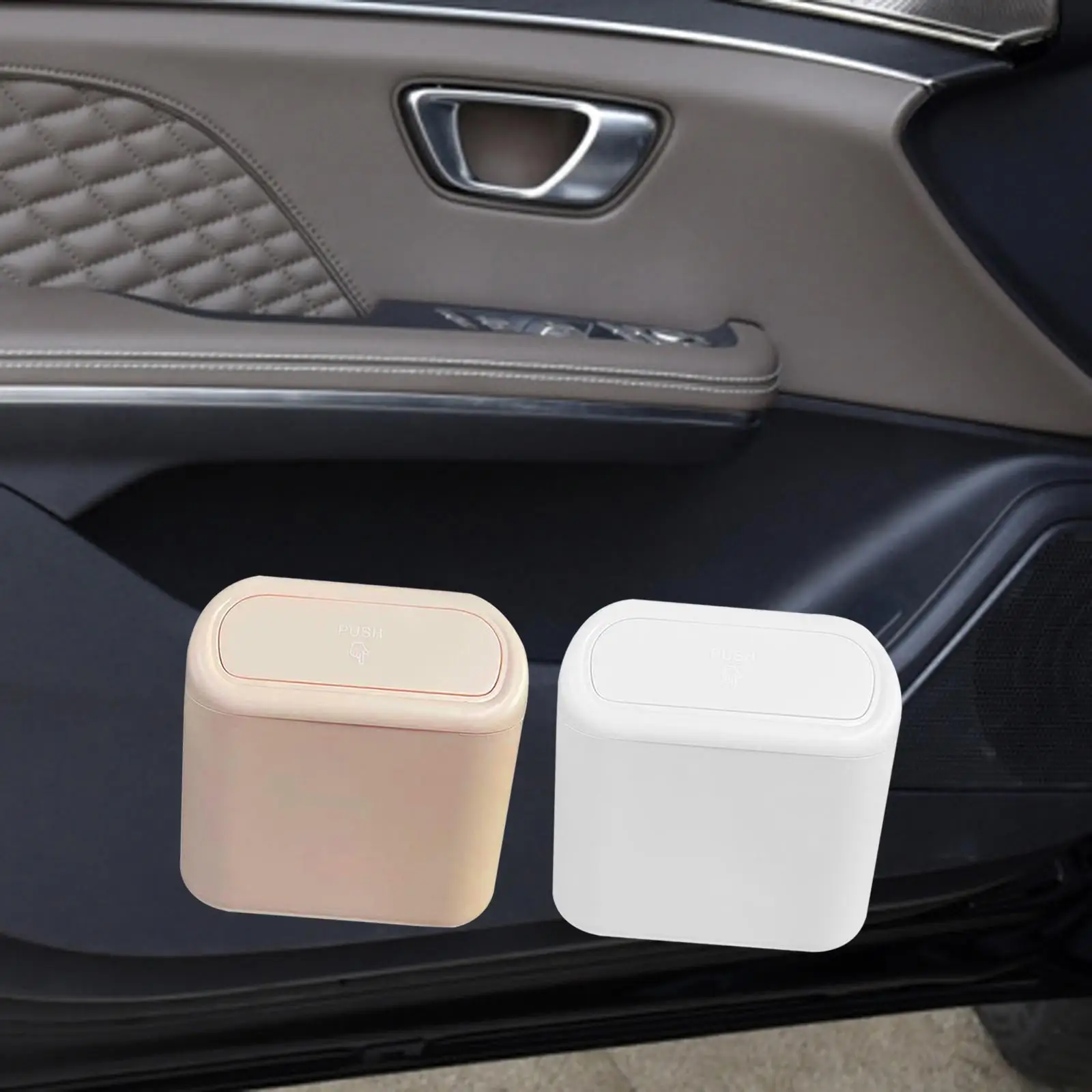 

Автомобильный мусорный бак с крышкой, подвесной ящик для хранения автомобильных мусора, герметичная автомобильная мусорная корзина