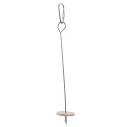 2025 New Bird Toy Skewer Fruit Spear Hanging Holder Pet Parrot Parakeet Small Animal Stainless Steel Parrot Toy Fork