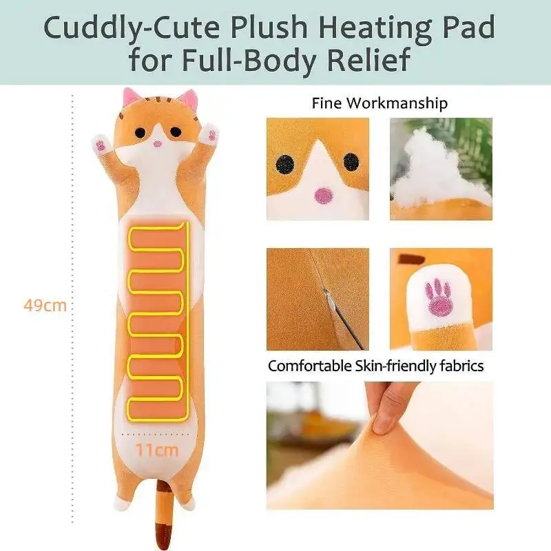 Heated Pillow Menstrual Colic Heater Cramps Period Neck Shoulder Pain Relief Hot Compress Heating Pad