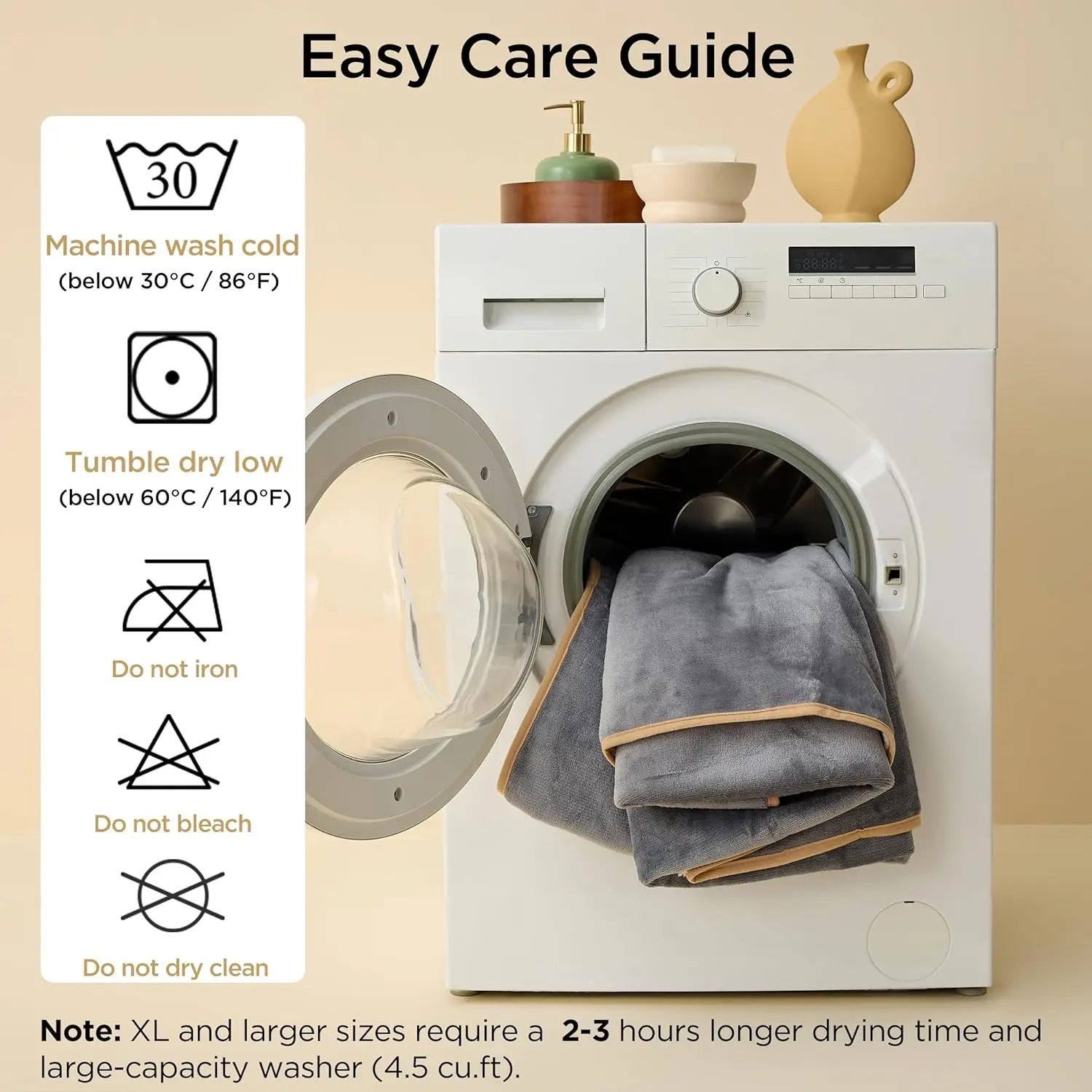 Waterproof Sherpa Fleece Pet Blanket for Large Dogs, Reversible Furniture Protector, Queen Size Grey