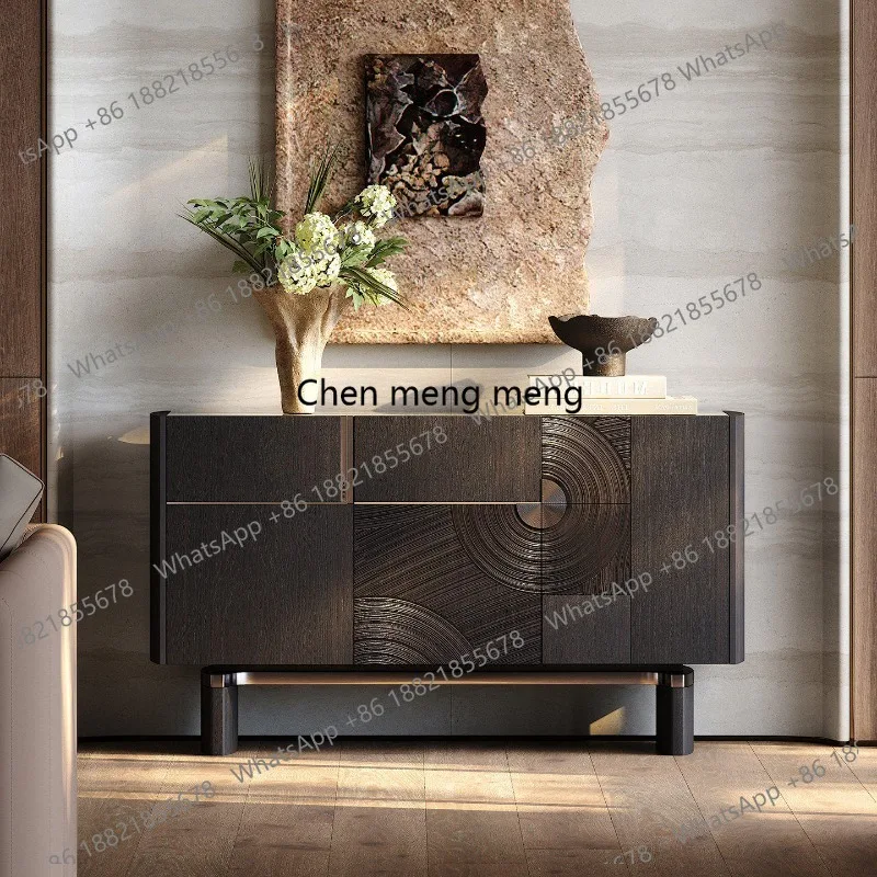 Entrance table Villa living room Light luxury chest Advanced star entry entrance cabinet