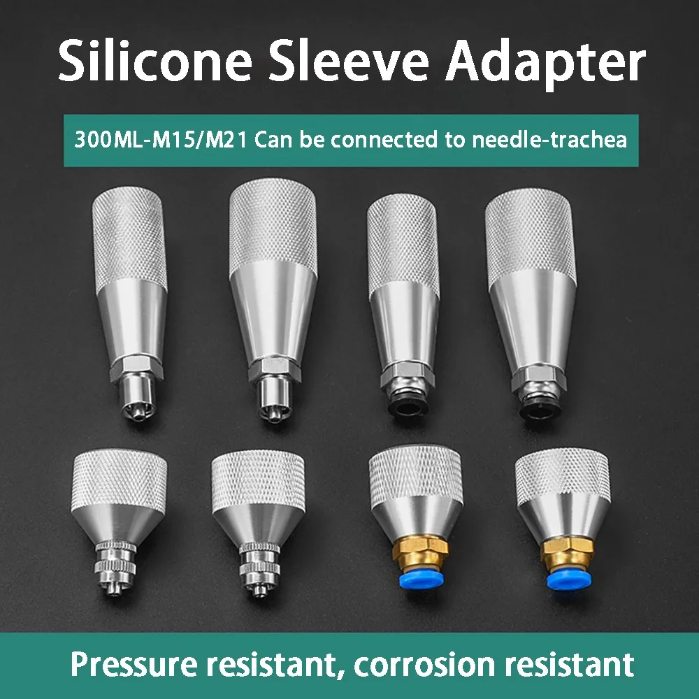 300ML Silicone Sleeve Adapter 330 Glass Glue Sleeve Trachea/Needle Conversion Head Bracket Matching Accessories