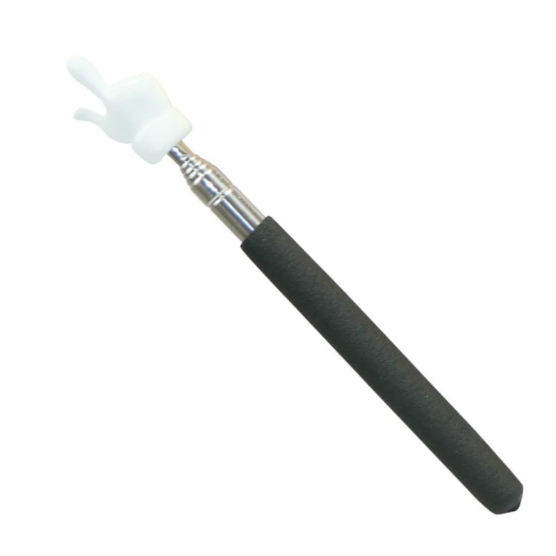 Telescopic Teacher Pointer Stick with Finger Retractable Handy Pointer Stick for Classroom Teaching Lecture