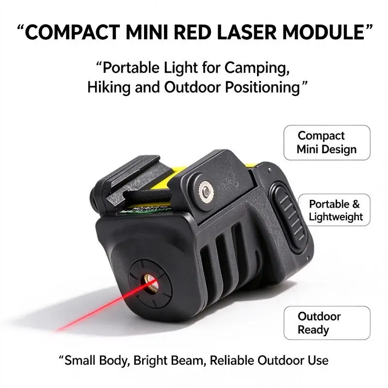 Outdoor Adjustable Positioning Laser, Mini Red Indicator With USB Charging Function And 20Mm Picatinny Rail Fitting
